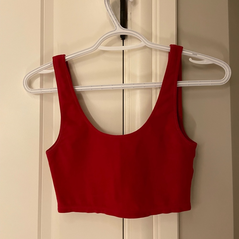 Aritzia Wilfred Free Kos Tank Red XS